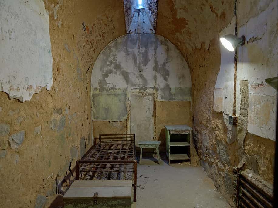 One of the Prison Cells at Eastern State Penitentiary