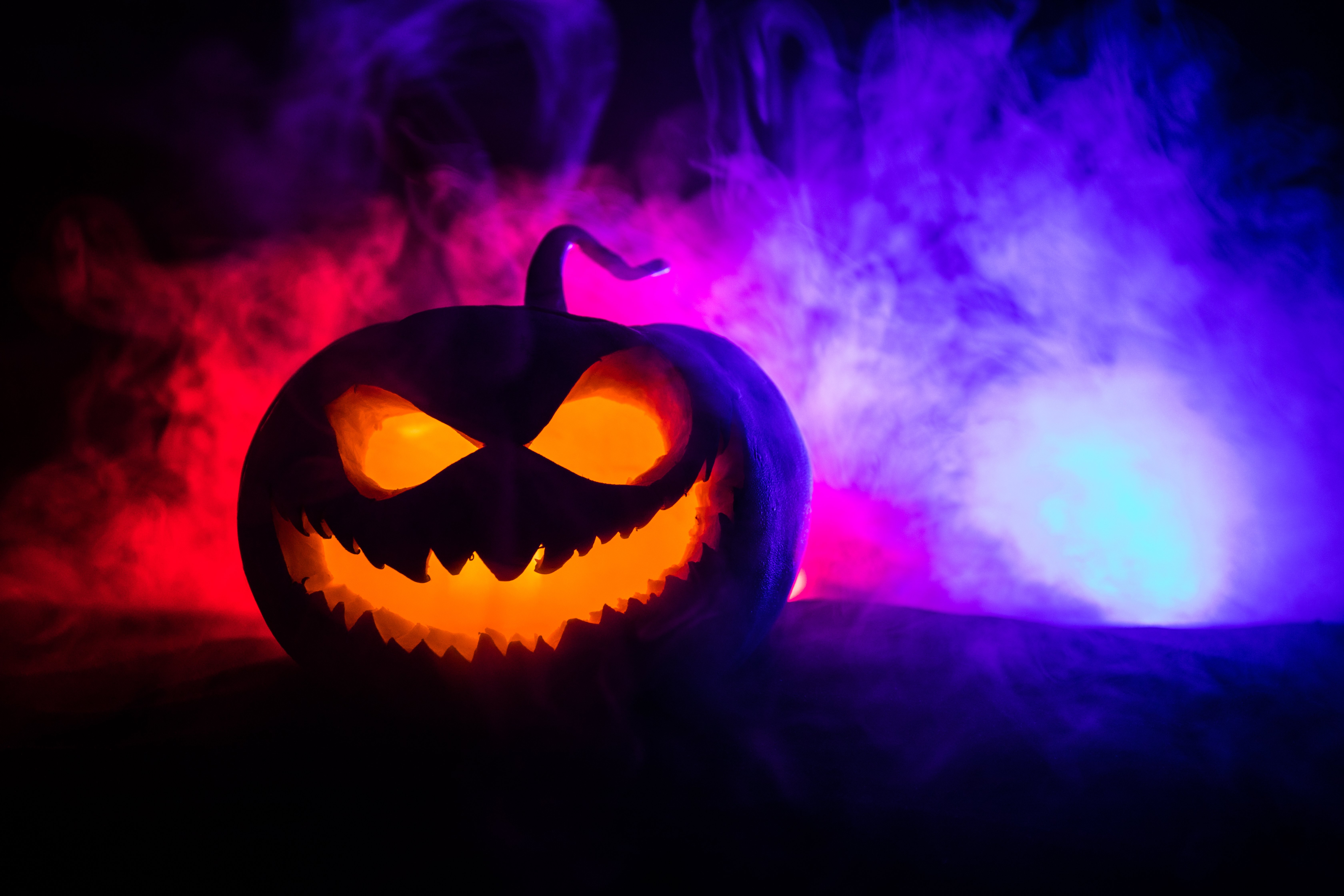 A Pumpkin in Spooky Light
