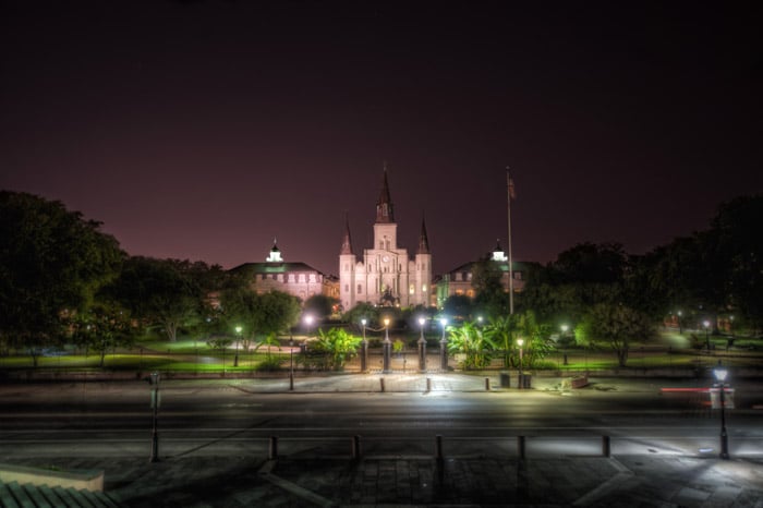 Jackson Square, donde suelen ir nuestros tours de fantasmas en Nueva Orleans