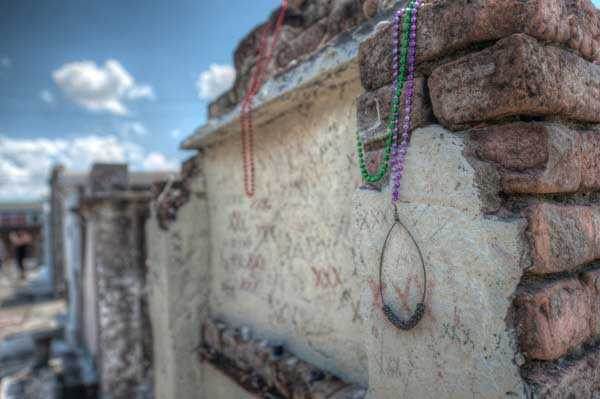 A few of the famous tombs which you'll see in St. Louis Cemetery