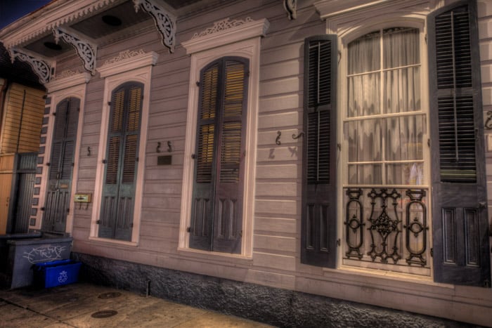 Una foto de la antigua casa de la Reina Voodoo, Marie Laveau, ubicada en Nueva Orleans, Luisiana.