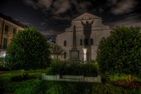 The haunted Cathderal in New Orleans