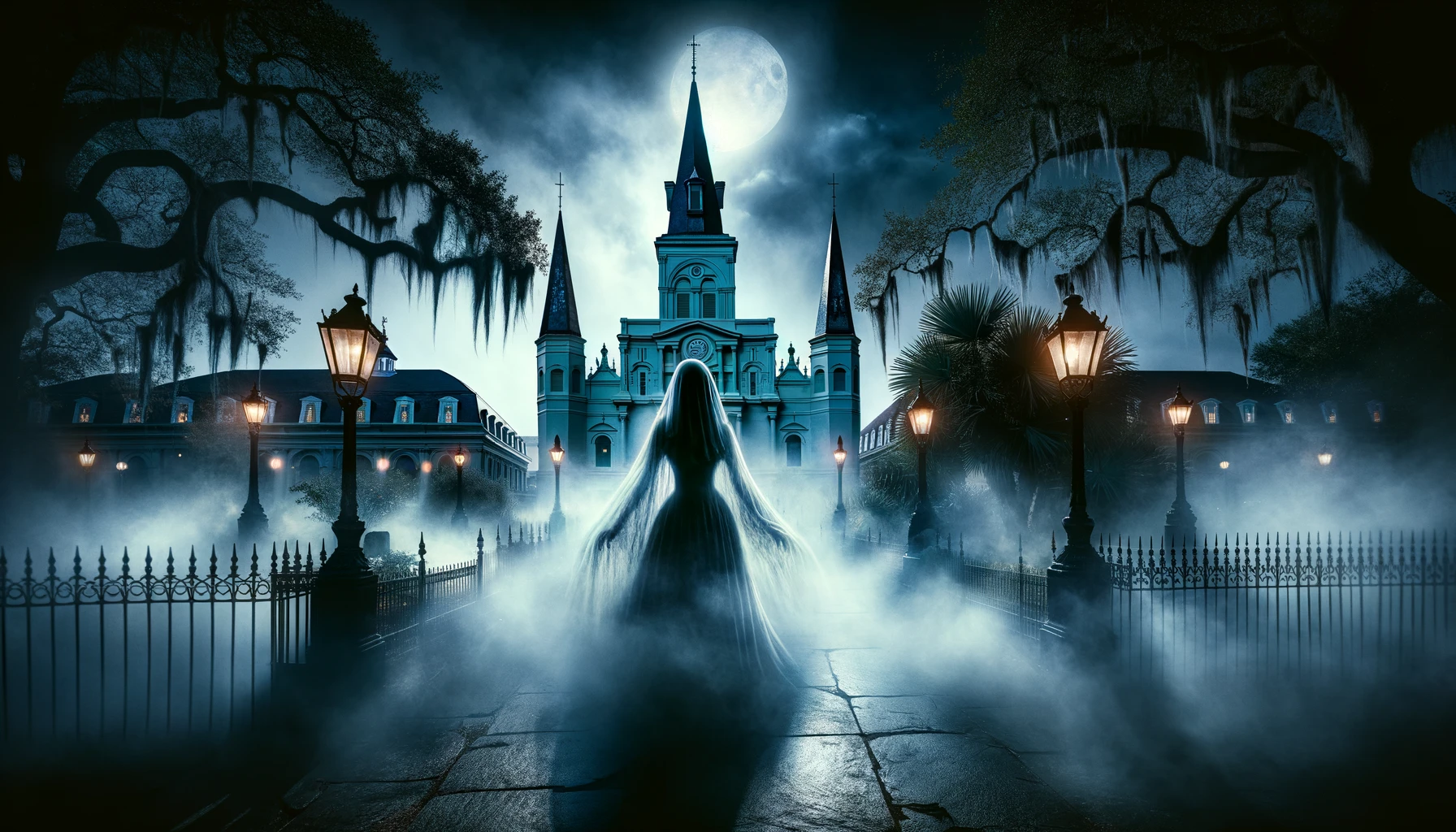 One of the haunted locations where your Tour Guide will take you on the Ghosts of New Orleans Tour.