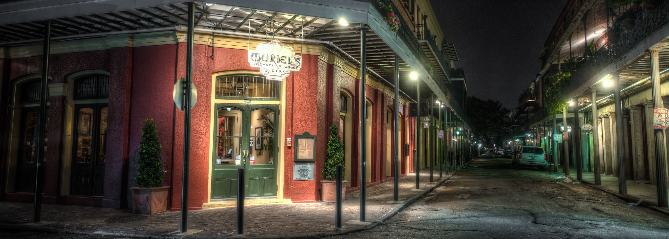 Muriel's Restaurant, widely regarded as one of the most haunted restaurants in the French Quarter