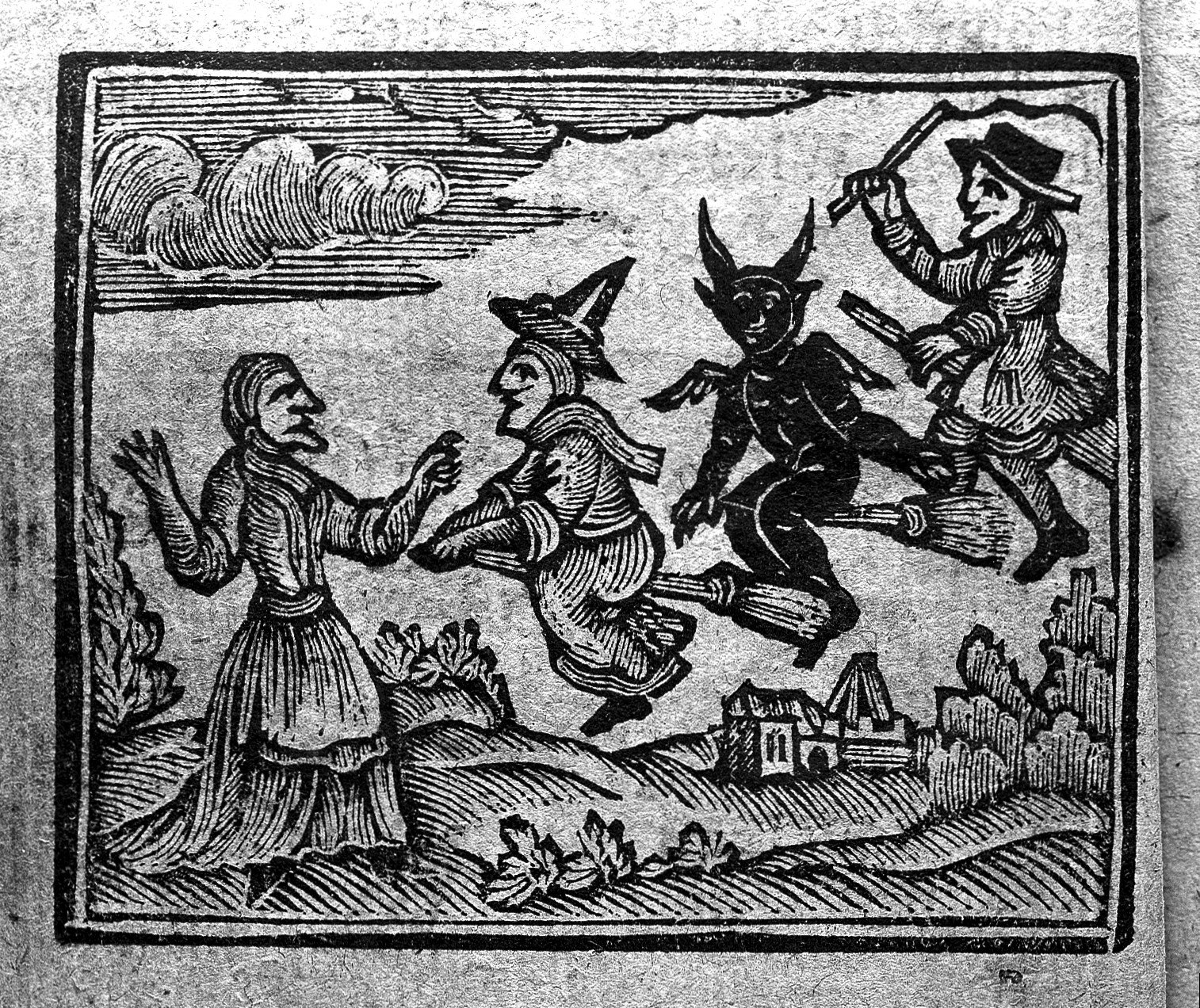 Witches Riding Brooms