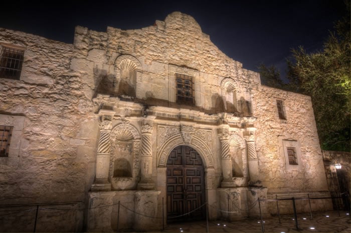 The Alamo, one of San Antonio's most haunted locations