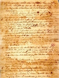A Copy of General Cos' Surrender to the Texians after the Siege of Bexar