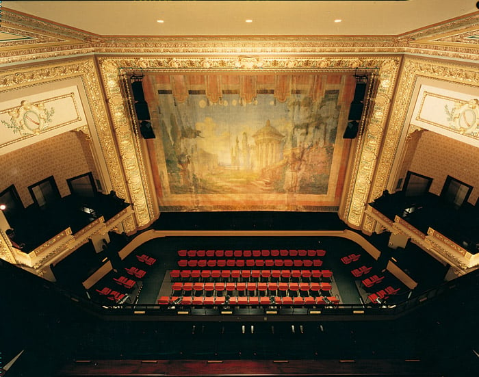 Una foto del interior del Empire Theatre, ubicado en el centro de San Antonio, Texas
