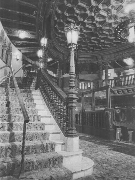 A historic photo of the Majestic Theatre, dating back to the 1930s.