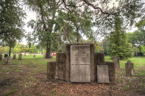 Una tumba familiar dentro del cementerio, Savannah